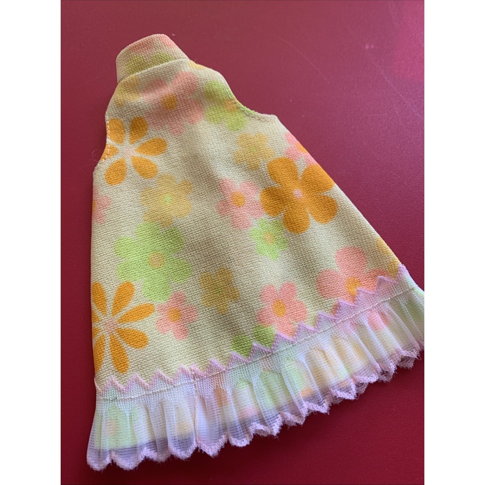 Vintage Barbie Flower Power MOD Dress Premier Babs🌷
